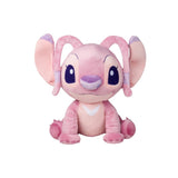 Magic Tour Club Disney Angel Refresh knuffel van 50 cm in zacht roze pluche met paarse accenten op oren en neus.