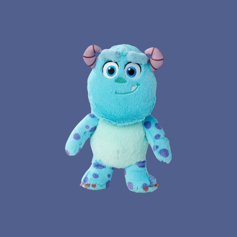 Magic Tour Club Disney Pixar Monsters, Inc. Sulley Flufflets knuffel van 25 cm in blauw met paarse stippen