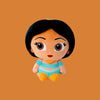 Magic Tour Club Disney Doorables Jasmine knuffel van 25 cm met grote glinsterende ogen en iconische outfit