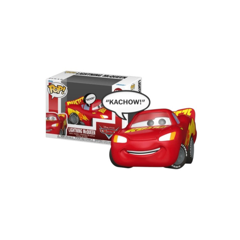 Magic Tour Club Funko Pop Lightning McQueen figuur met Kachow tekstballon in originele verpakking