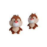 Magic Tour Club Dale knuffel van 35 cm met zachte bruine vacht en rode neus, perfect voor Disney fans.