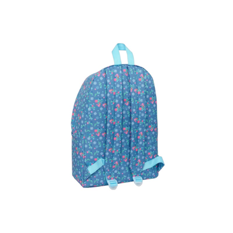 Magic Tour Club Frozen rugzak in blauw met bloemenprint, verstelbare schouderbanden en laptopvak voor 14 inch