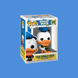 Magic Tour Club Funko POP Donald Duck 1938 jubileumfiguur in vensterdoos met blauwe matrozenpet en zwart jasje