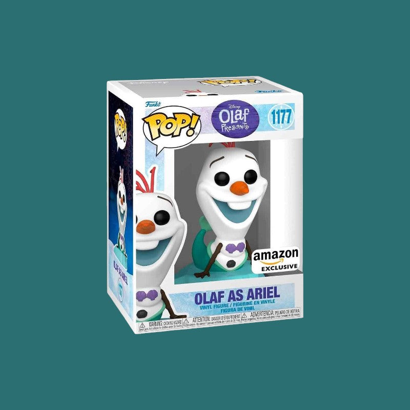 Magic Tour Club Funko POP figuur van Olaf verkleed als Ariel in een exclusieve vensterdoos