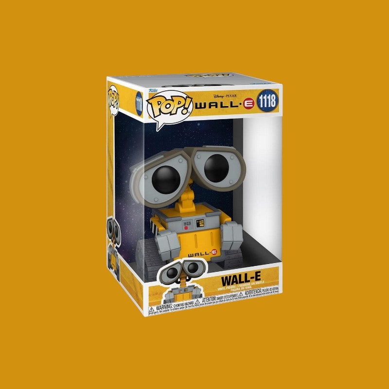 Magic Tour Club Wall-E Super Sized Jumbo Funko POP vinyl figuur van 25 cm in een gedetailleerde vensterdoos