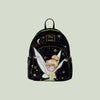 Magic Tour Club Loungefly Disney Tinker Bell rugzak van zwart fluweel met gouden sterren en maan accenten