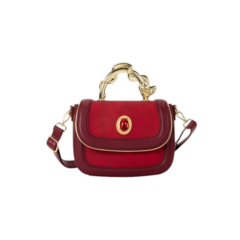 Magic Tour Club Disney Princess Jasmine Cobra crossbody tas in rood met goudkleurig handvat en edelsteen detail