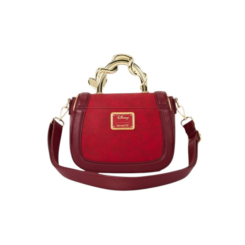 Magic Tour Club Disney Princess Jasmine Cobra crossbody tas in rood met goudkleurige handgreep en Loungefly logo