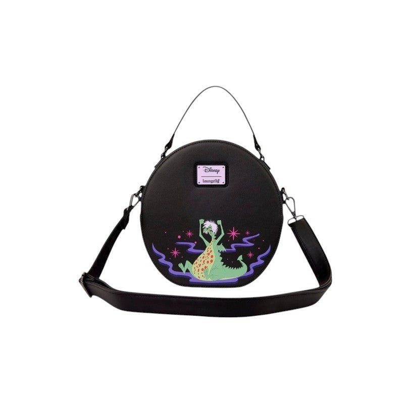 Magic Tour Club Disney Loungefly handtas met Madam Mim lenticulair ontwerp in zwart kunstleer