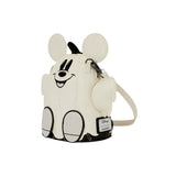 Magic Tour Club Disney Mickey & Minnie glow-in-the-dark crossbody tas van Loungefly in wit en zwart
