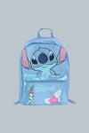 Magic Tour Club Disney Stitch rugzak 16 inch lichtblauw met voorvak en tropische print