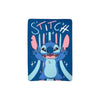 Magic Tour Club Disney Stitch deken in blauw met vrolijke Stitch illustratie en roze accenten, 100x140cm