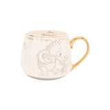 Magic Tour Club Disney Winnie de Poeh mok met gouden oor en illustraties van Winnie en Knorretje