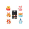 Magic Tour Club set van 6 Winnie de Poeh mini rugzak sleutelhangers in mystery box verpakking