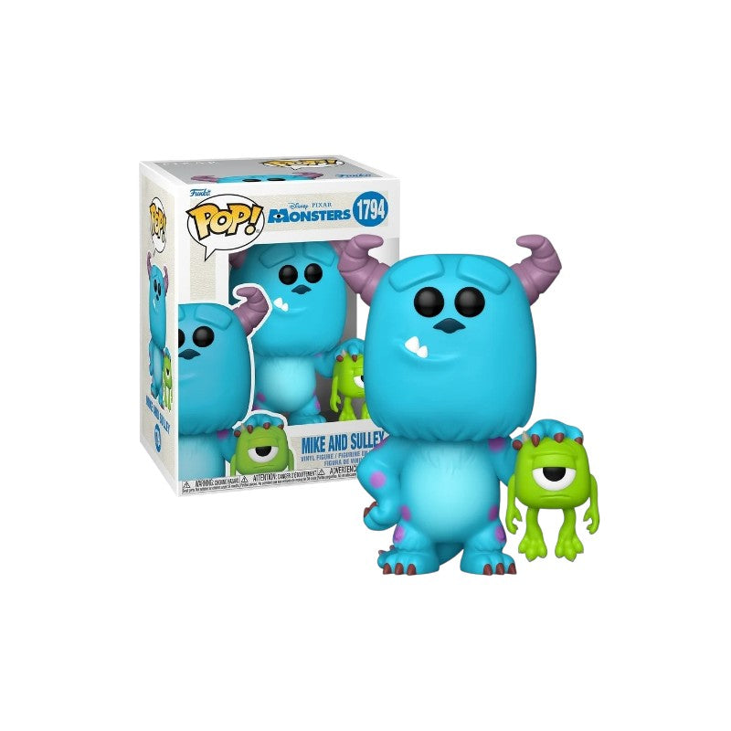 Magic Tour Club Funko Pop figuur van Sulley en Mike Wazowski uit Monsters en Co. in een verzameldoos