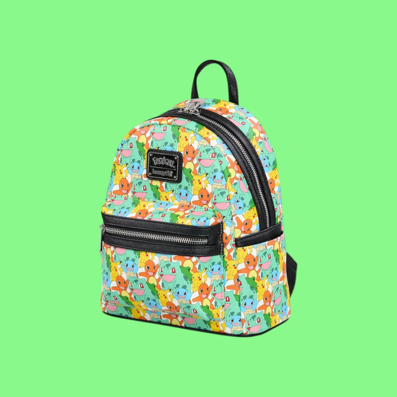 POKEMON - Pikachu and Starters - Mini Backpack Loungefly
