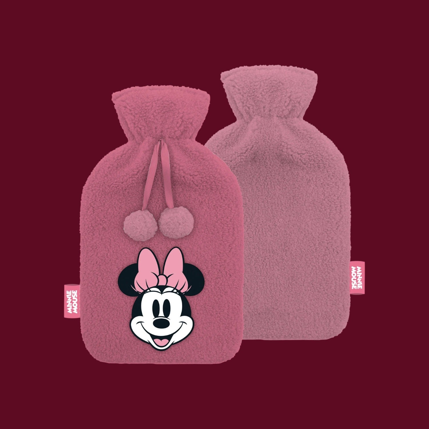 MINNIE - Plush & Embrosed Hot-Water Botlle