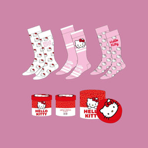 HELLO KITTY - 3 Pairs socks Pack (Taille 36-43)