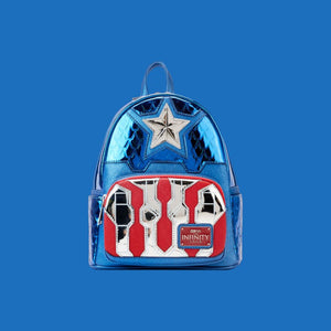 Loungefly Marvel Captain America metallic backpack 26cm