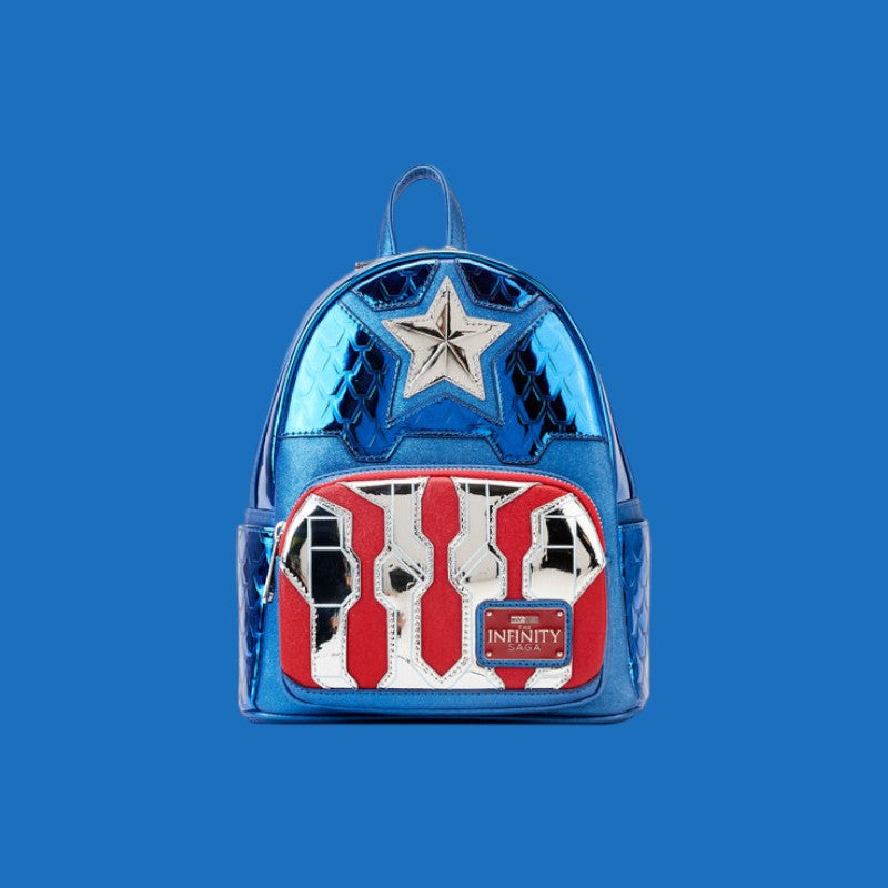 Loungefly Marvel Captain America metallic backpack 26cm