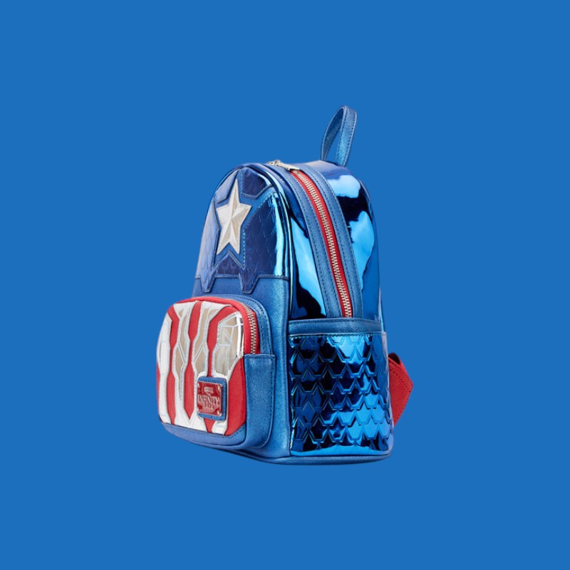Loungefly Marvel Captain America metallic backpack 26cm