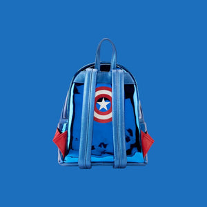 Loungefly Marvel Captain America metallic backpack 26cm