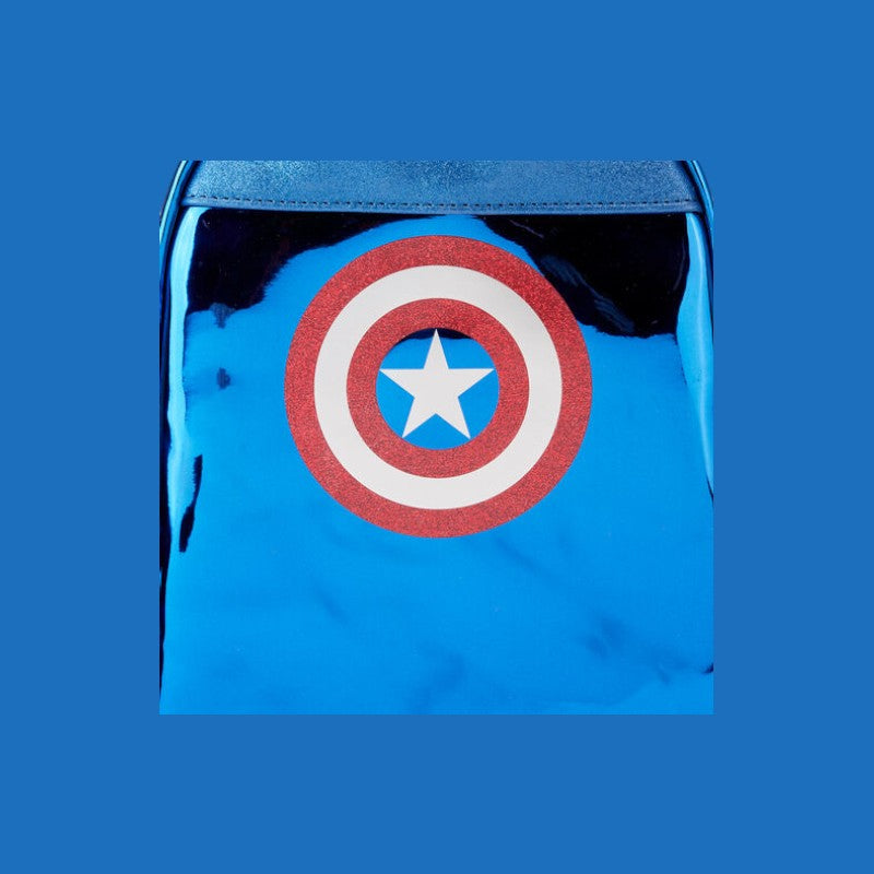Loungefly Marvel Captain America metallic backpack 26cm