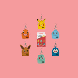 6 stuks - Loungefly Pokemon assorted Mystery purse keychain