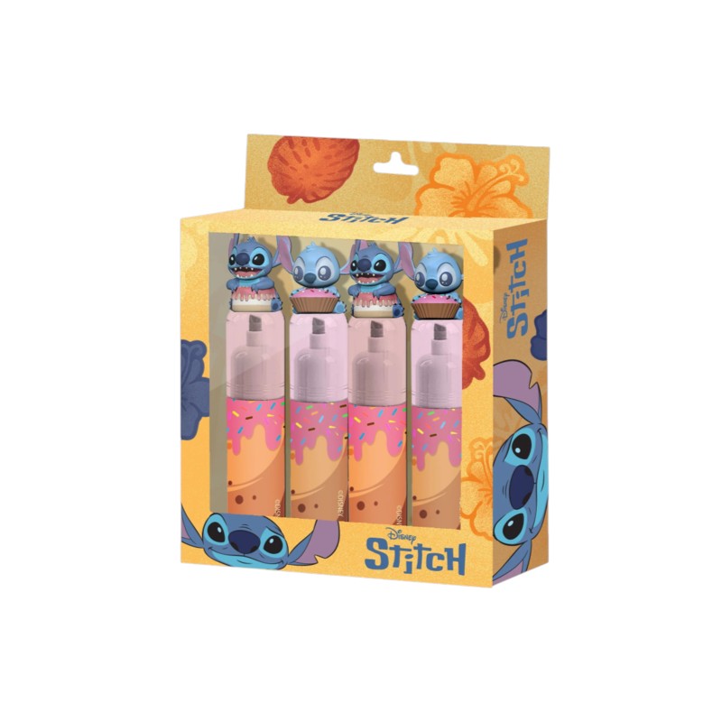 STITCH & ANGEL - Donut - Pack of 4 Highlighters