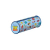 Magic Tour Club Toy Story etui met ronde vorm en kleurrijke Disney Pixar personageprint op een lichtblauwe achtergrond