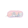 Magic Tour Club Frozen dubbele etui in roze met Elsa en Olaf print en twee ritsvakken voor schoolspullen