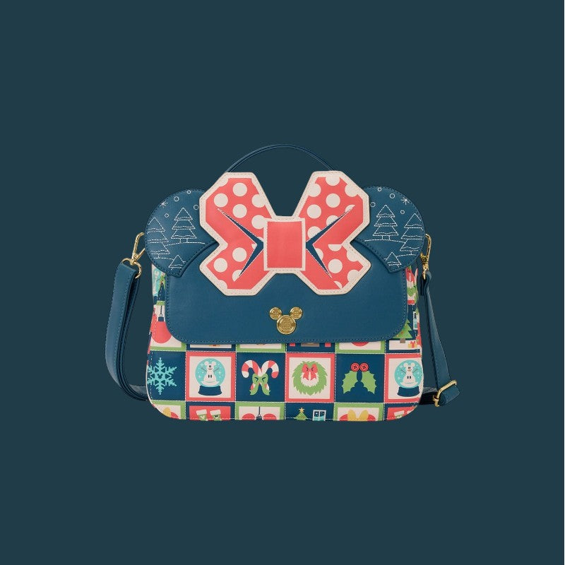 Disney by Loungefly Crossbody Bag Mickey and Minnie Holiday