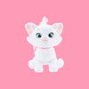 Magic Tour Club Disney Marie knuffel van 25 cm met witte vacht en roze strikjes uit The Aristocats