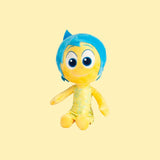 Magic Tour Club Disney Pixar Inside Out Joy knuffel van 25 cm met geel jurkje en blauw haar van zacht pluche