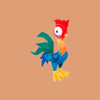 Magic Tour Club Hei Hei knuffel van 25cm uit Disney Vaiana met felgekleurde veren en opvallende rode kam