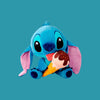 Magic Tour Club Disney Stitch knuffel van 25 cm in blauw pluche met een ijsje in zijn handen