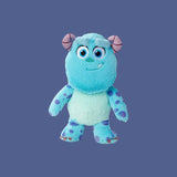 Magic Tour Club Disney Pixar Monsters, Inc. Sulley Flufflets knuffel van 25 cm in blauw met paarse stippen