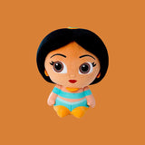 Magic Tour Club Disney Doorables Jasmine knuffel van 25 cm met grote glinsterende ogen en iconische outfit