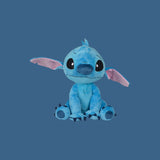 Magic Tour Club Disney Stitch pluche knuffel van 50 cm groot in zacht blauw materiaal met iconische grote oren