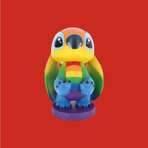 Disney Stitch Rainbow figure clamping bracket Cable guy 20cm
