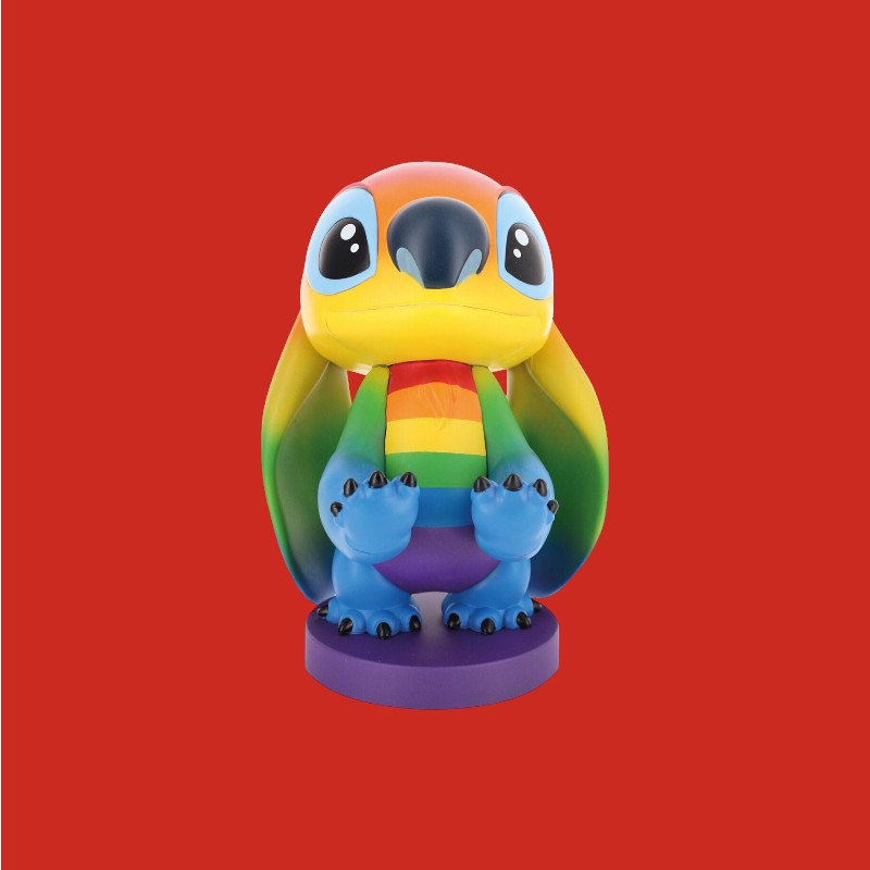 Disney Stitch Rainbow figure clamping bracket Cable guy 20cm