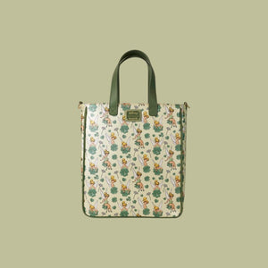 Disney Loungefly Sac A Main Tote Bag Tinker Bell 4-Leaf Clover Aop