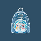 Disney Loungefly Mini Sac A Dos Snowman Minnie Mickey Snow Globe