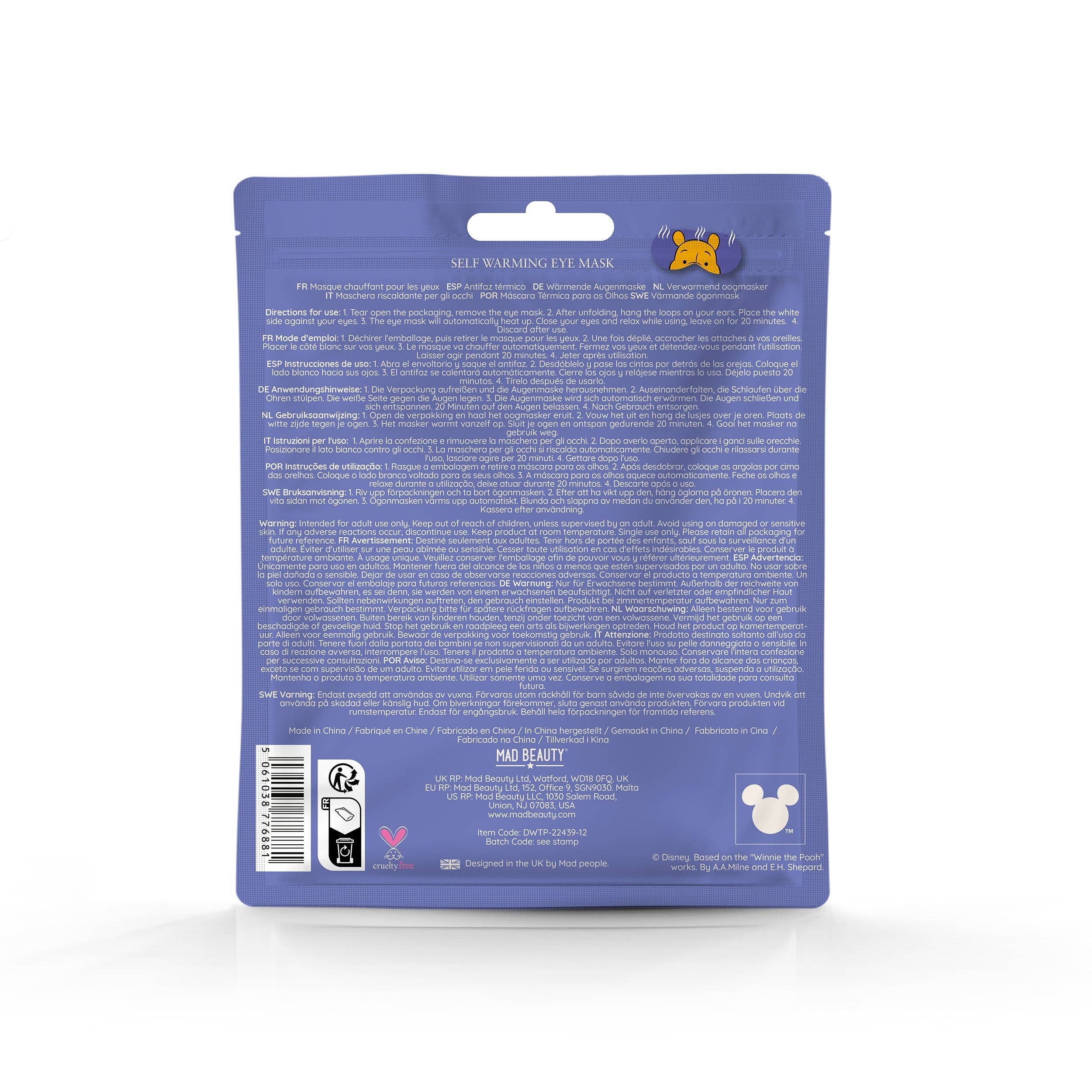 Winnie Sleep - Verwarmend Oogmasker