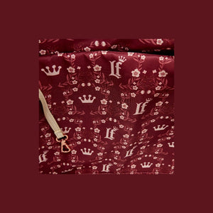 CREAM & RED - Floral - Convertible Tote Bag Loungefly