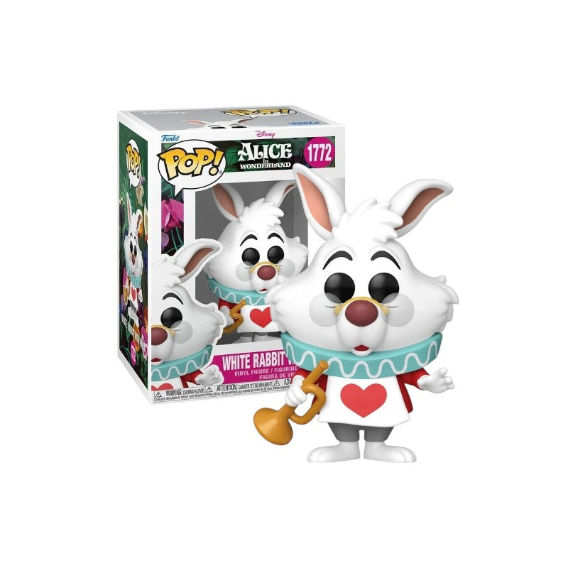 Magic Tour Club Funko Pop Disney White Rabbit figuur 1772 met trompet in originele vensterdoos
