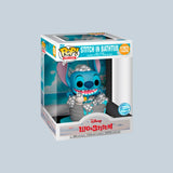 Magic Tour Club Funko POP Deluxe Stitch in bad met schuim en badeendje in een stijlvolle vensterdoos