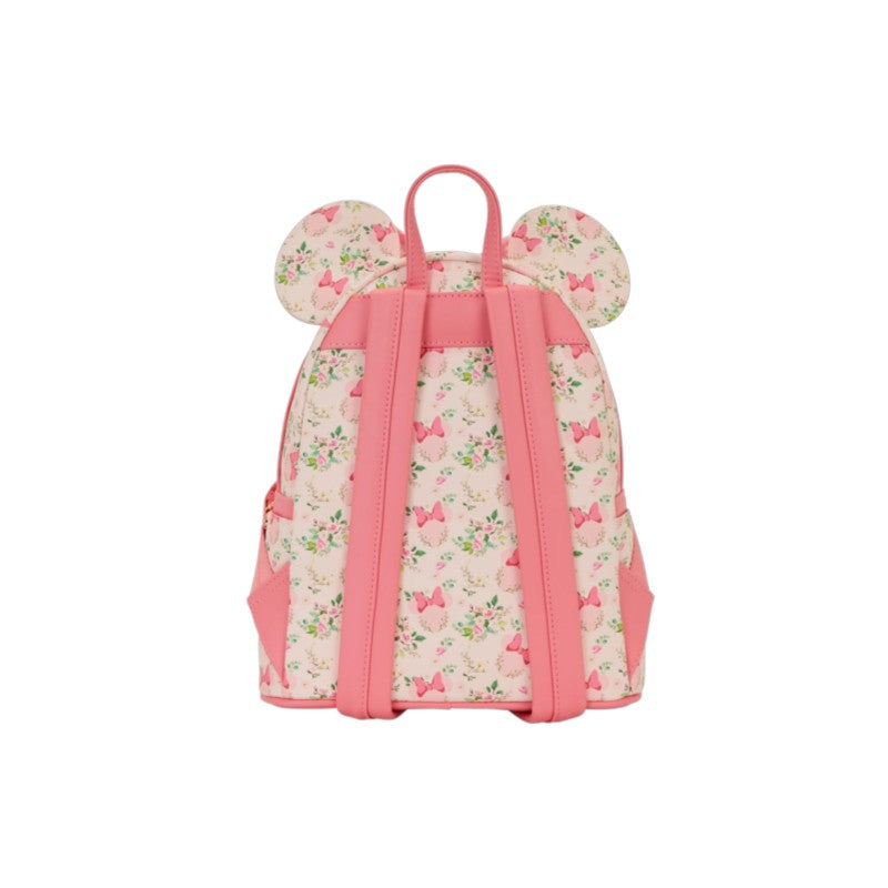 DISNEY - Minnie Mouse Floral - Mini Backpack LoungeFly