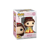 Magic Tour Club Funko POP figuur van Prinses Belle in haar iconische gele baljurk met rode rozen in het haar