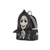 Magic Tour Club Coraline Other Mother Loungefly mini rugzak in zwart-wit met knoopogen en spinnenwebprint